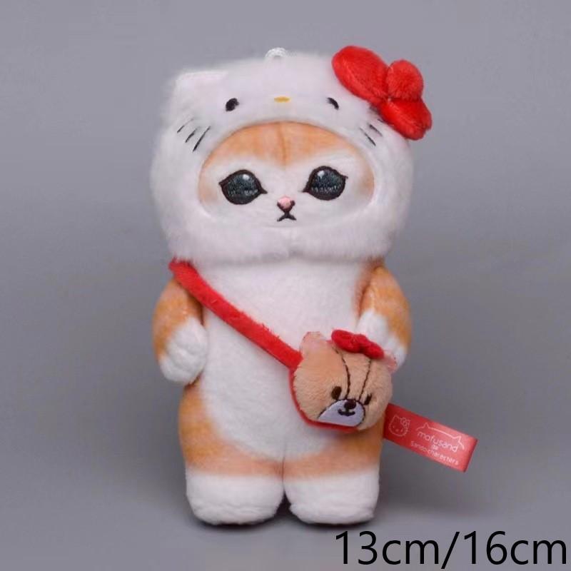 Mofusand Cos Series Plush Keychain Cute Cat Plushie Bag Pendant Soft Stuff Accessories For Birthday Gift
