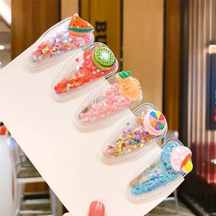 5Pcs/Pack Fashion Korean Children Hair Clips Sweet BB Hair Pins Cute Fruit Animal Baby Accessories