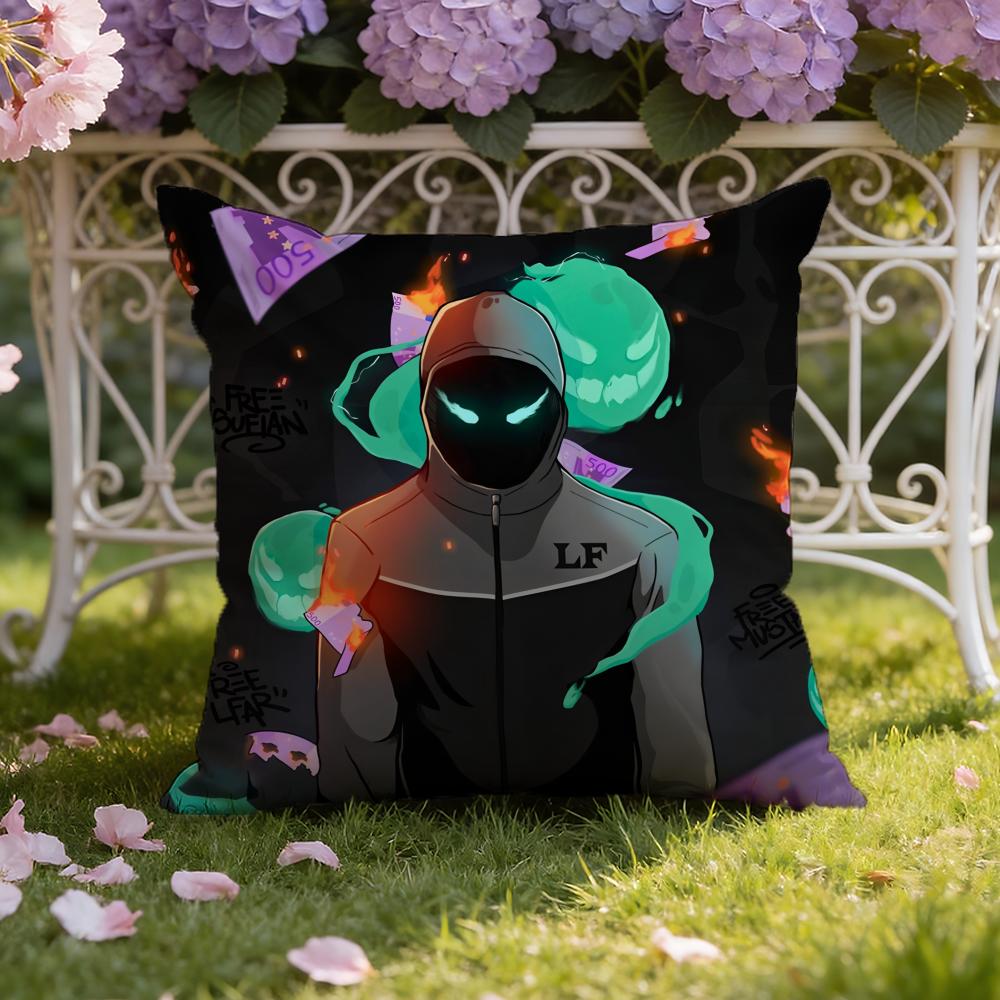 B-Beny J-Jr Rapper Cushion Cover Home & Car Dual-Scene Pillow Cover: Reversible for Premium Comfort