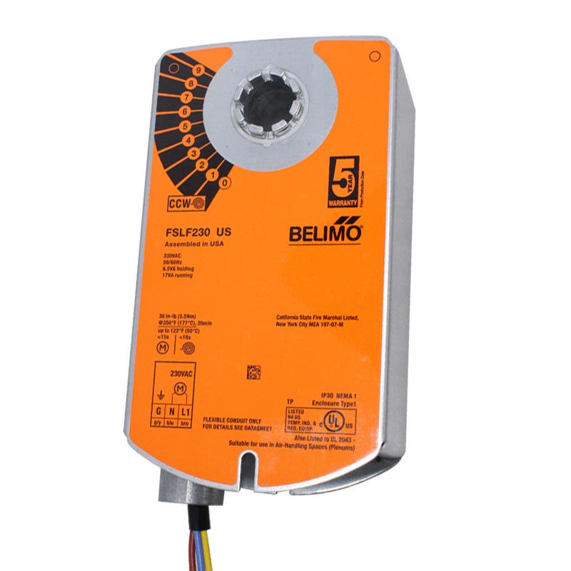 BELIMO FSLF24-S US Fire & Smoke Damper Actuator - Air Damper Switch Type 24V Switch Type Damper Actuator - US