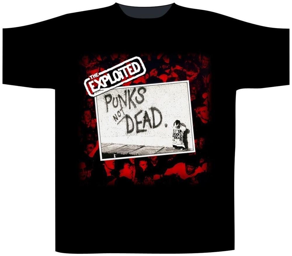 Exploited The Punks Not Dead Graffiti T Shirt XL