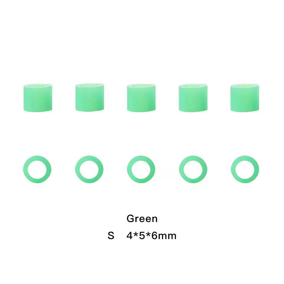 100Pcs/Box Dental Color Code Ring Silicone Identification Circle Orthodontic Instrument Dentistry Material Autoclavable
