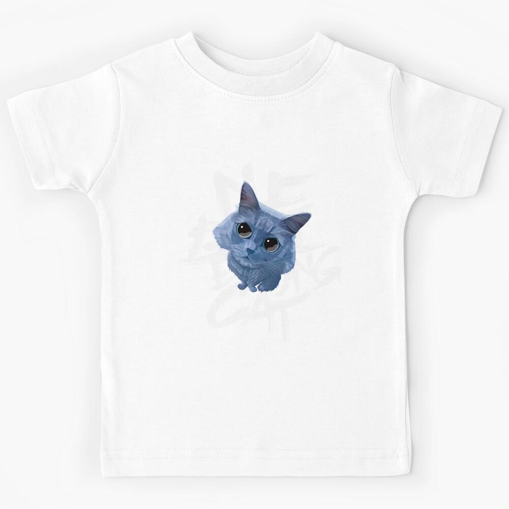 Nebelung Cat - EXO Cats (L-Grey) Kids T-Shirt 110
