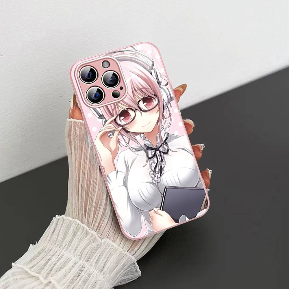 Classic Virtual Singer Super S-Sonico For IPhone 14 13 12 Mini 11 Pro XS Max X XR 14 Plus Tempered Glass Cover