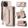 Multi-Card Slot Wallet-Style Phone Case (Long Strap + Short Strap) for IPhone 17/16/15/14/13/12/11 Pro Max Protective Set with Coin Pocket