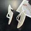 Mode Übergröße 43 Damen Dünne Absätze Hausschuhe Sommer Strand Damen Flip-Flops Mode Damen Absatz-Hausschuhe Pantoletten Sandalen Schuhe Pumps