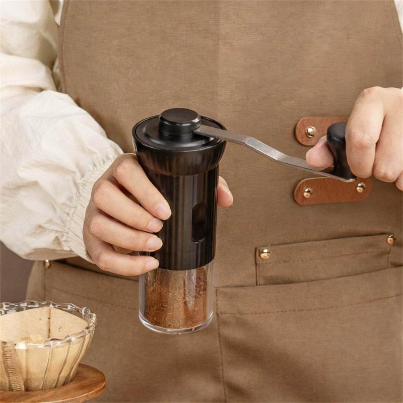 Portable Manual Coffee Grinders Compact Designs Nonrust Steel Burr Adjustable Coarseness For Travels Camping Office Use