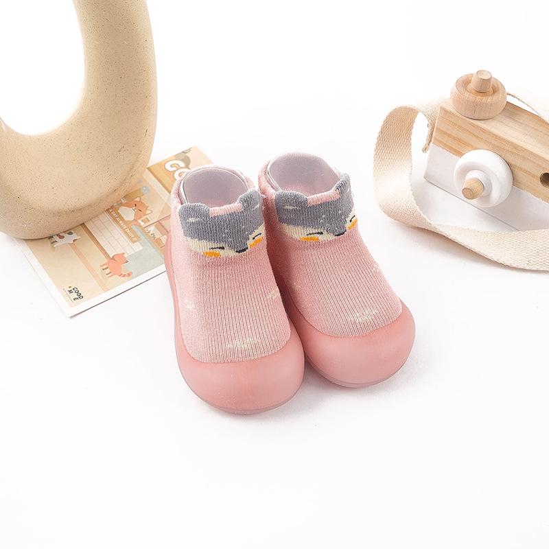 

Детские противоударные слипоны-носки - Мягкая подошва, мультяшный дизайн, для мальчиков и девочек 22/23 - 13.5cm розовый