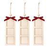 Christmas Photo Frame Ornament Wooden Hanging Decoration with 6 Photo Frames