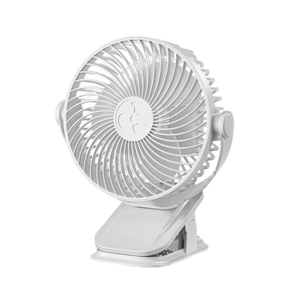 

Портативный небольшой настольный USB-вентилятор, креативный мини-вентилятор, простой настольный вентилятор с зажимом для охлаждения, для кемпинга Plug in белый