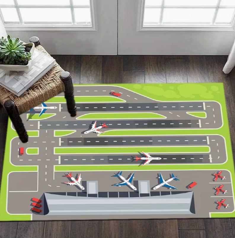 Teddy Bear HD Printed Carpet, Kitchen Rugs, Yoga Mat, Non-Slip Bathroom Mats Absorbent Rug for Bathroom, Living Room Entrance