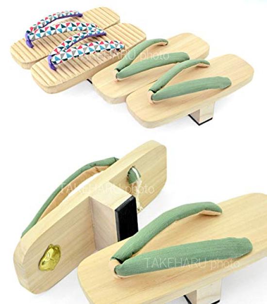 Takeharu Made in Japan with Paulownia Easy to Long Improves Core Balance Training with a Diamond Size L Single-Toothed Geta, Wood, Tengu-style Geta,
