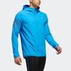 Adidas Letter Stripe Running Sports Hooded Jacket Men Jacket Bright-Blue CY5775
