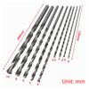 Multiple Materials Round Shank Diameter High-speed Steel Straight Shank Long Sturdy Wear-resistant Twist Drill Set 9Pcs