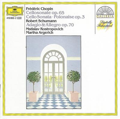 CD CHOPIN & SCHUMANN - CELLOSONATE OP 65 4198602 Deutsche Grammo 1989 Allemagne Classique Occasion