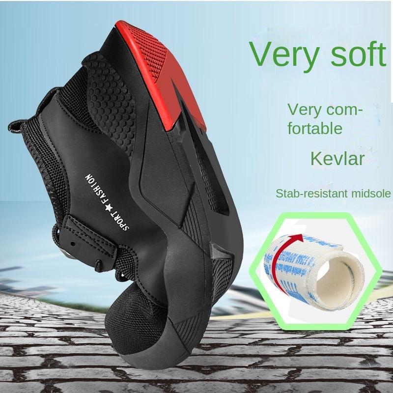 Zapatos de Seguridad Laboral para Hombre con Puntera de Acero Antiaplastamiento y Antiperforación, Aislantes, Resistentes al Desgaste, Zapatos Protectores