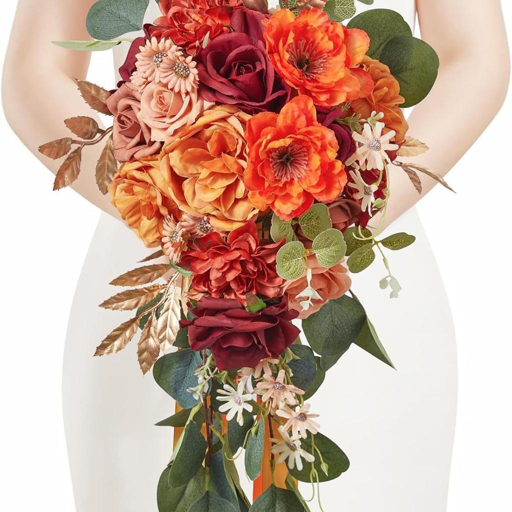 Simulation Water Drop Shaped Bridal Bouquet European Wedding Photo Props Wedding Fake Bouquet
