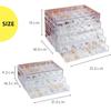 NYANDELMO Clear Accessory Cabinet, 5 Tiers/120 Compartments, ND-0093-R20-5×120