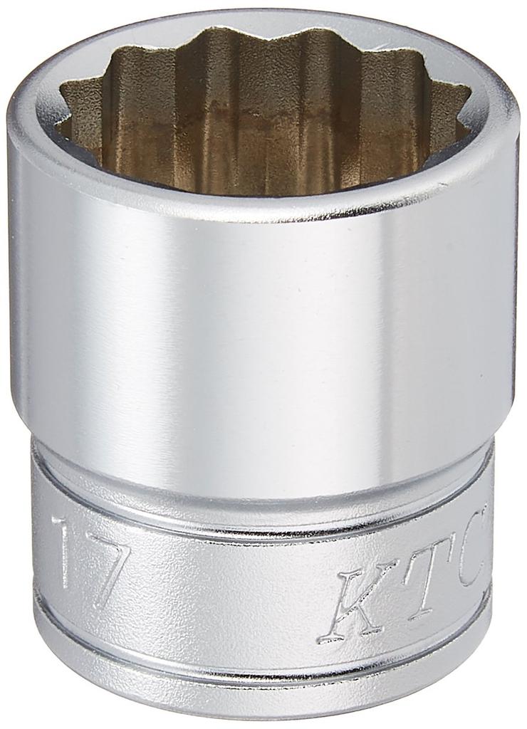 Kyoto Tool Socket X Drive (KTC) 12-Point Wrench, B3-17W, 17.0mm 9.5mm