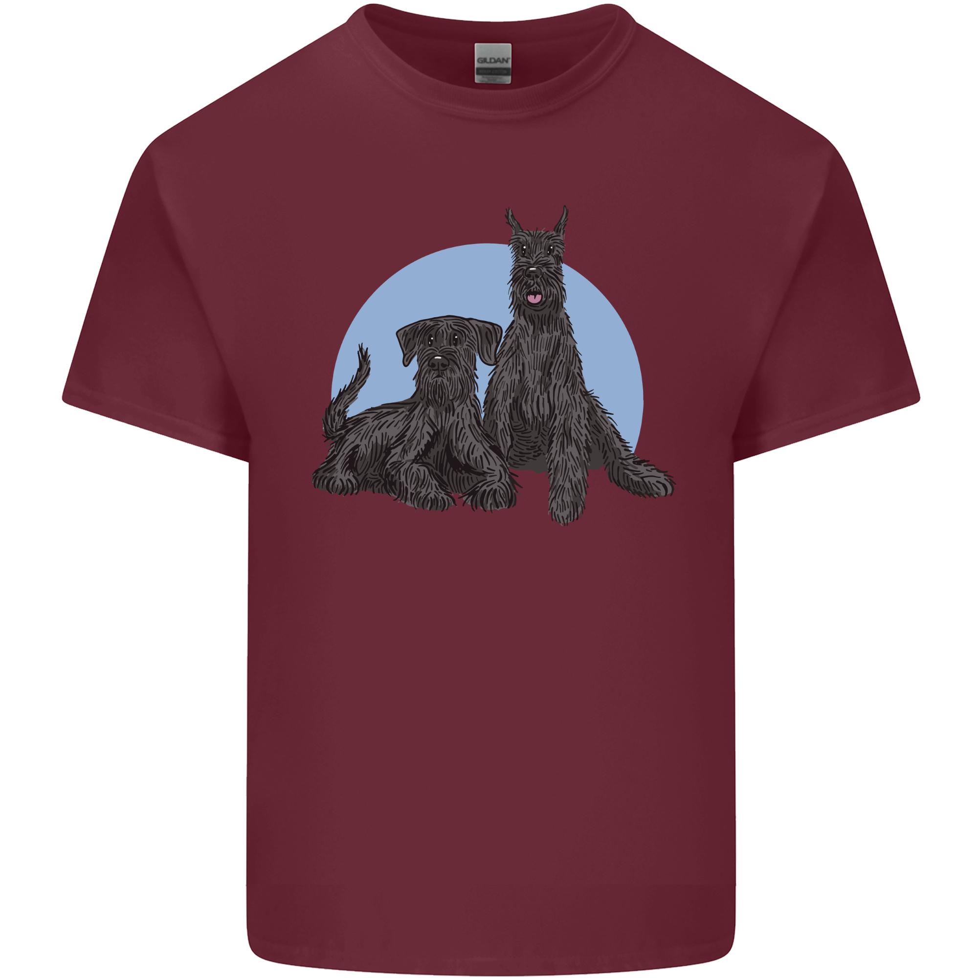 A Pair of Schnauzer Gigantes Dog Unisexs Light Cotton TShirt S