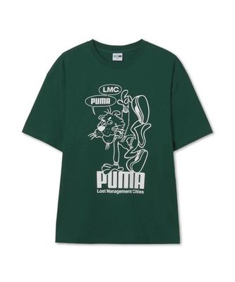 Puma Puma X Lmc Graphic ShorT Sleeve T shirT   Green  940067 03