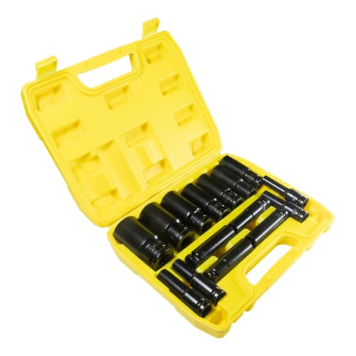 STEELMIGHT Impact Socket Deep Socket Set, 15-Piece, 1/2-Inch, 8, 10, 12, 13, 14, 16, 17, 19, 21, 23, 24, 27, 30, 32mm Drive