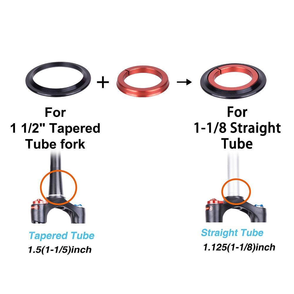 for 1-1/8in 1-1/2in Bike Headset 42- 52mm Bicycle Headset Mountain Bike Headset MTB Road Bike