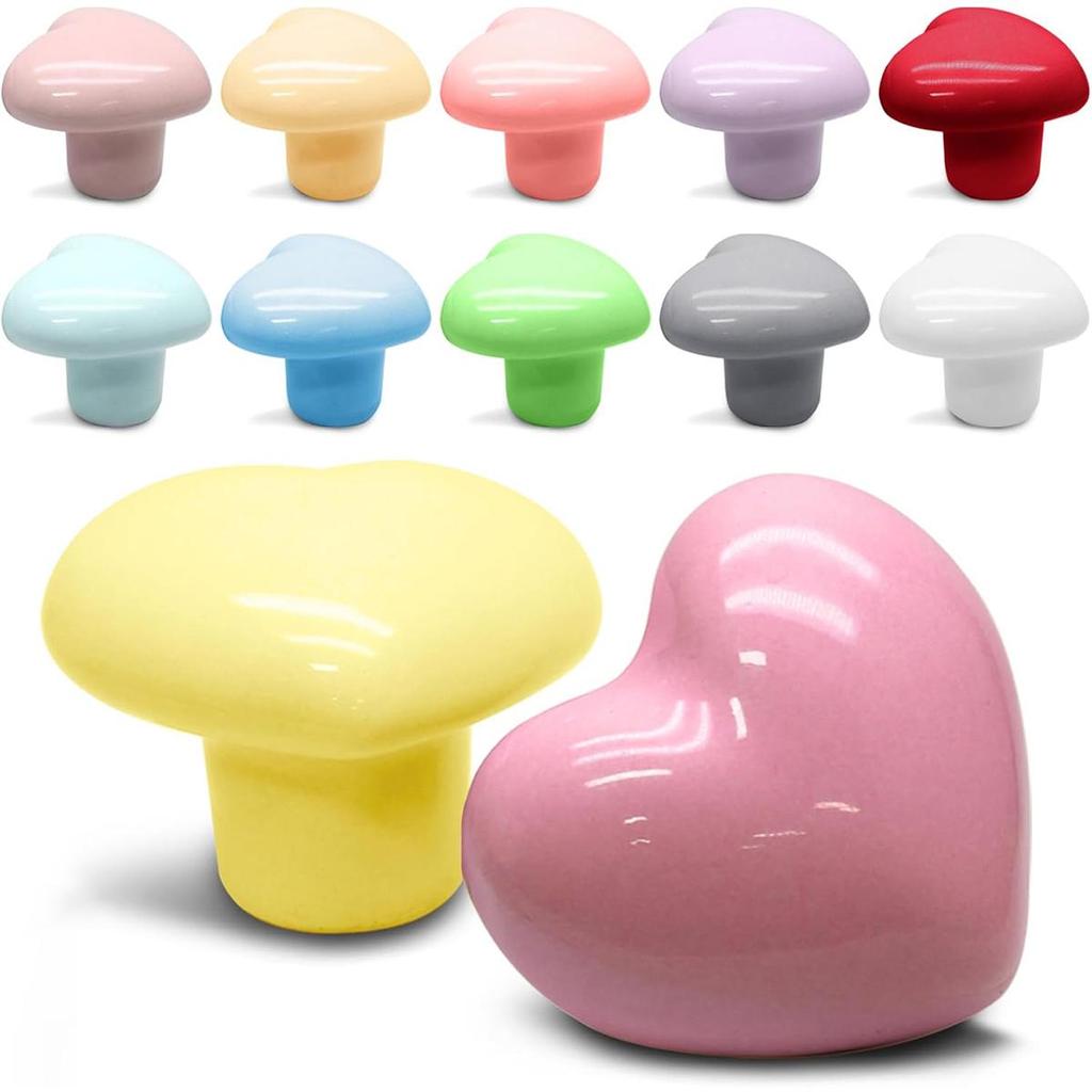 6 Pieces Drawer Handles, Cabinet Knob Handles, Blue And White Porcelain Ceramic Kitchen Cabinet Handles, Cabinet Bathroom Door Handles