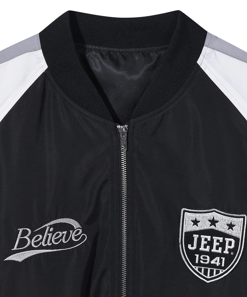 Jeep Rush Authentic Nylon Piping Blouson (Jq5Jpu201Iv)