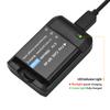 NP 40 Battery Charger with LED Indicator Light + 2pcs NP 40 Batteries 3.7V 800mAh with USB Charging Cable