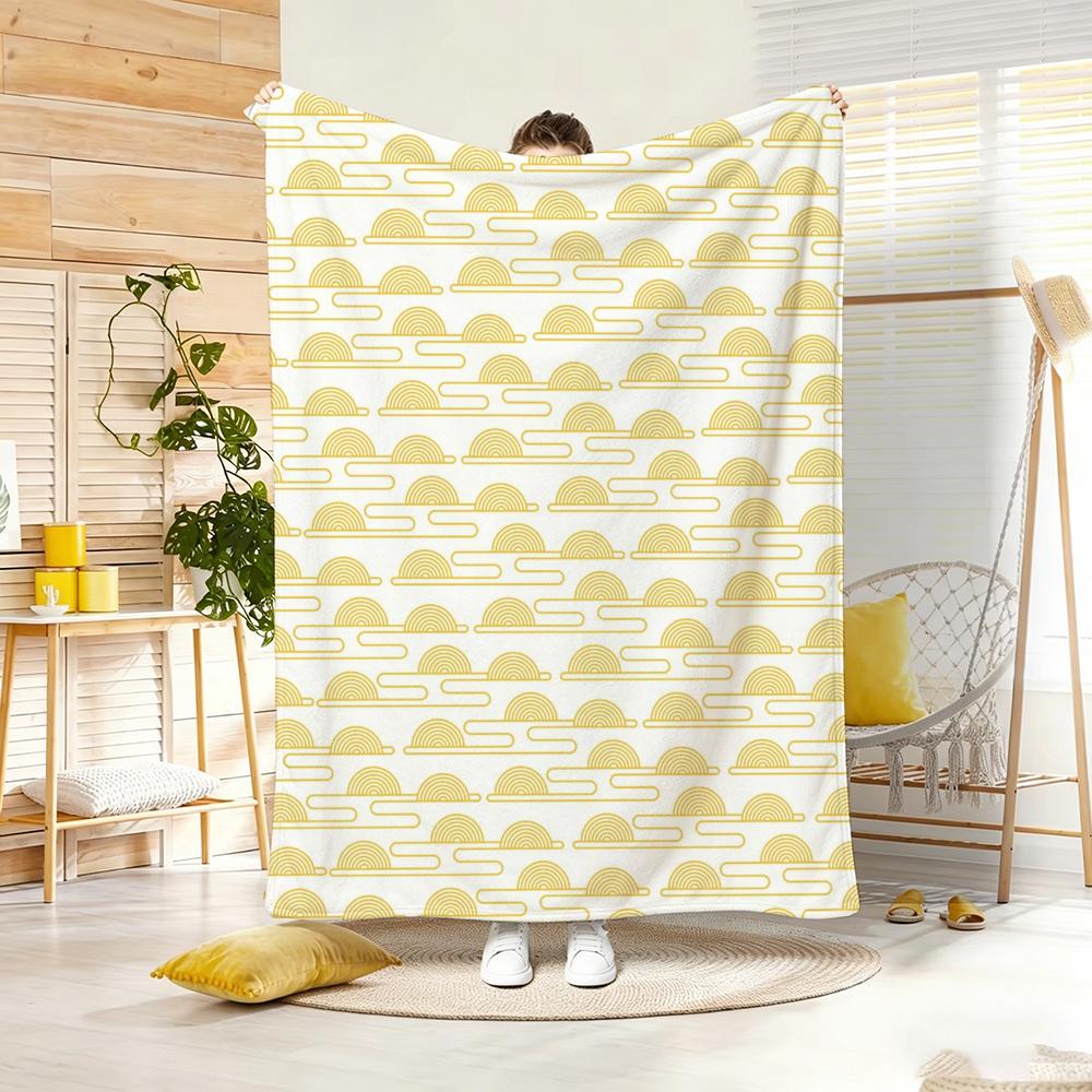 chubby Sseamless pattern Throw Lightweight g Flannel Blanket Soft Skinfriendly for Summer Cooling