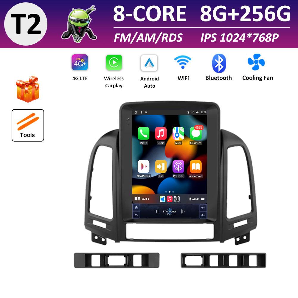 Cooling Fan for Hyundai Santa Fe 2 2006 2007 2008 2009 2010 - 2012 Android Smart System Car Multimedia Video Radio Player WIFI