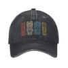 Tiki Hawaiian Polynesian Mask Four Totems Washed Baseball Cap  Street Style Sun Female Male Hunting Camping Baseball Caps