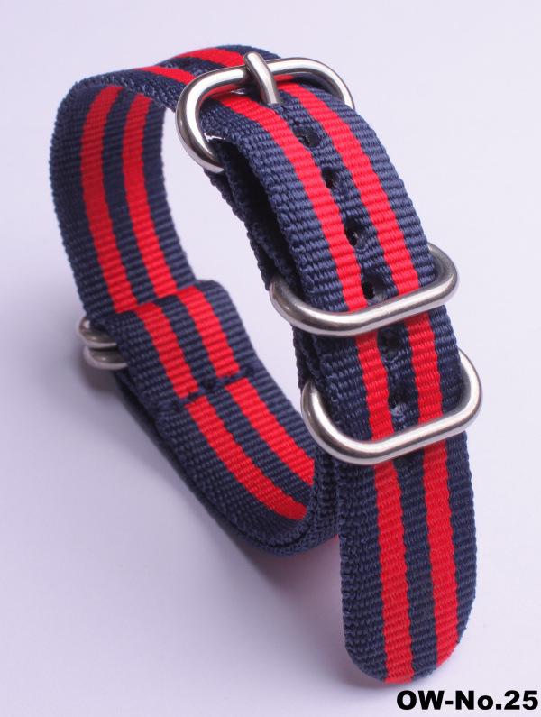 Silver Smooth Oval Buckle Nylon Watch Strap - Waterproof E-commerce Source Watch Band