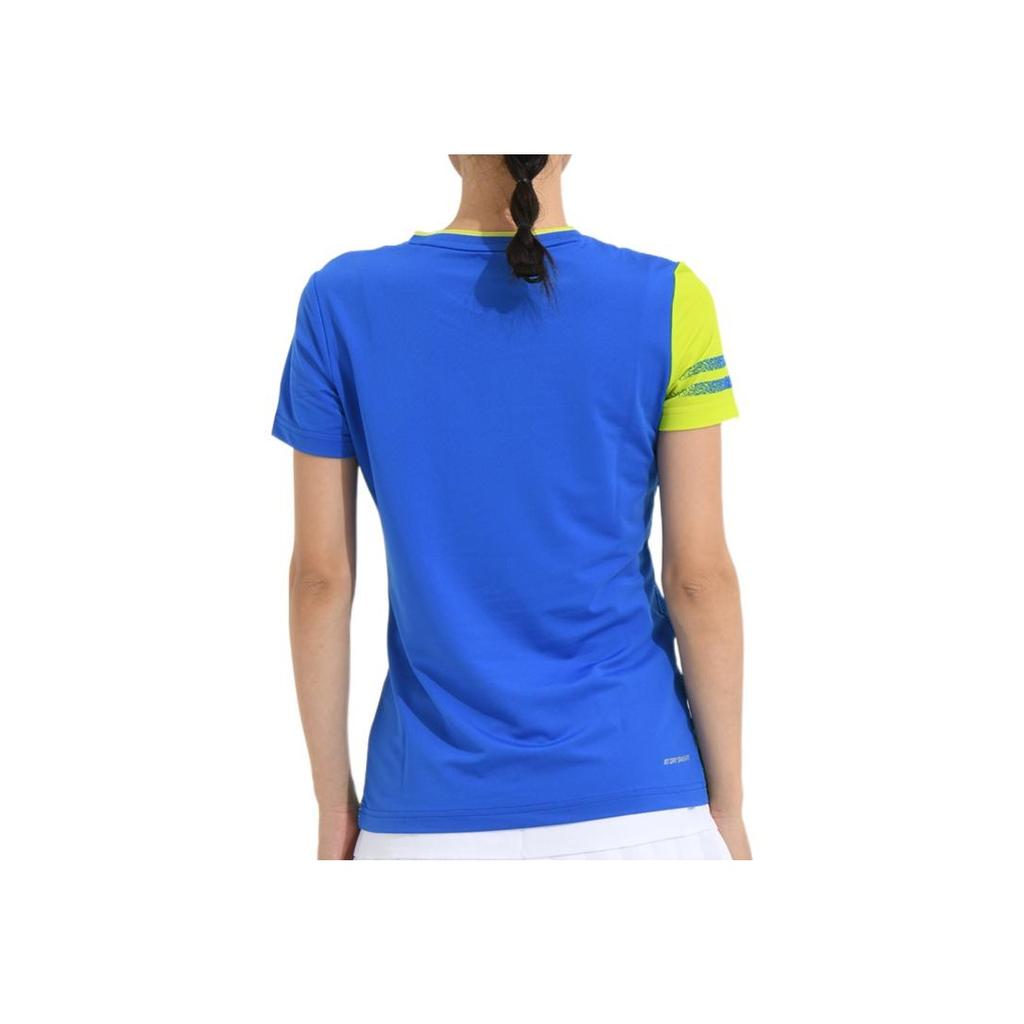 Li-Ning Quick-Dry Badminton Series Training Competition Short-Sleeve T-Shirt Women Tops Crystal-Blue AAYS072-3