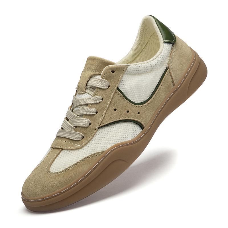 Fashion Men's Breathable Lace-Up Walking Shoes Lightweight Skate Shoes Men Comfortable Sneakers for Men Non-Slip Athletic Casual Shoes