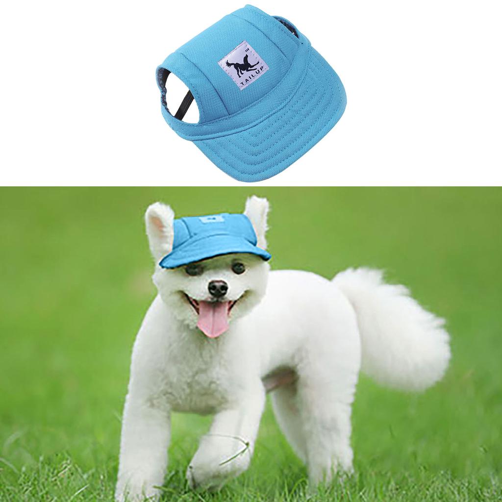 Small Pet Summer Canvas Cap Dog Baseball Visor Hat Puppy Outdoor Pet Cap