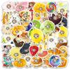 10/30/50pcs Cartoon Funny Food Cat Meme Stickers Cute Graffiti Sticker for Kids Toy DIY Fridge Notebook Phone Waterproof Decals