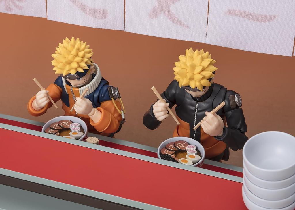 TAMASHII NATIONS NARUTO Shippuden Ichiraku Ramen Set 220mm Painted Complete Figure S.H.Figuarts Approx. ABS&PS&PVC&Cloth