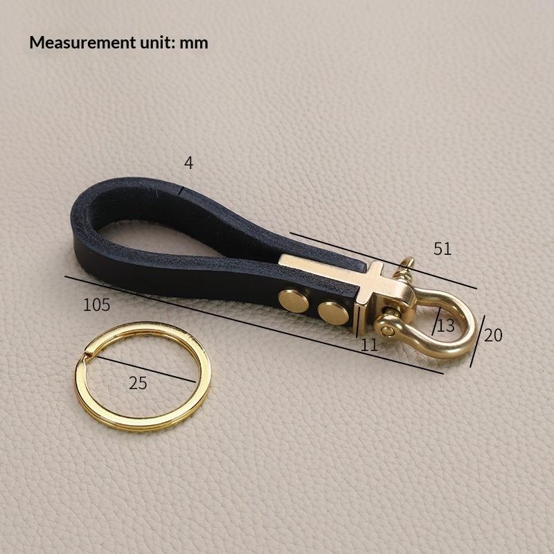 Premium Heavy Duty Brass Keychain Clasp Screw Lock Buckle Rust-Resistant Motorcycle Car Key Organizer for Riders Gifts