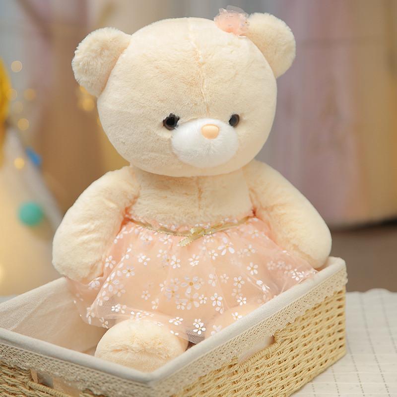 Bear Teddy Stuffed Toy For Girls With Pp Cotton Filling In Animal Gift Shape