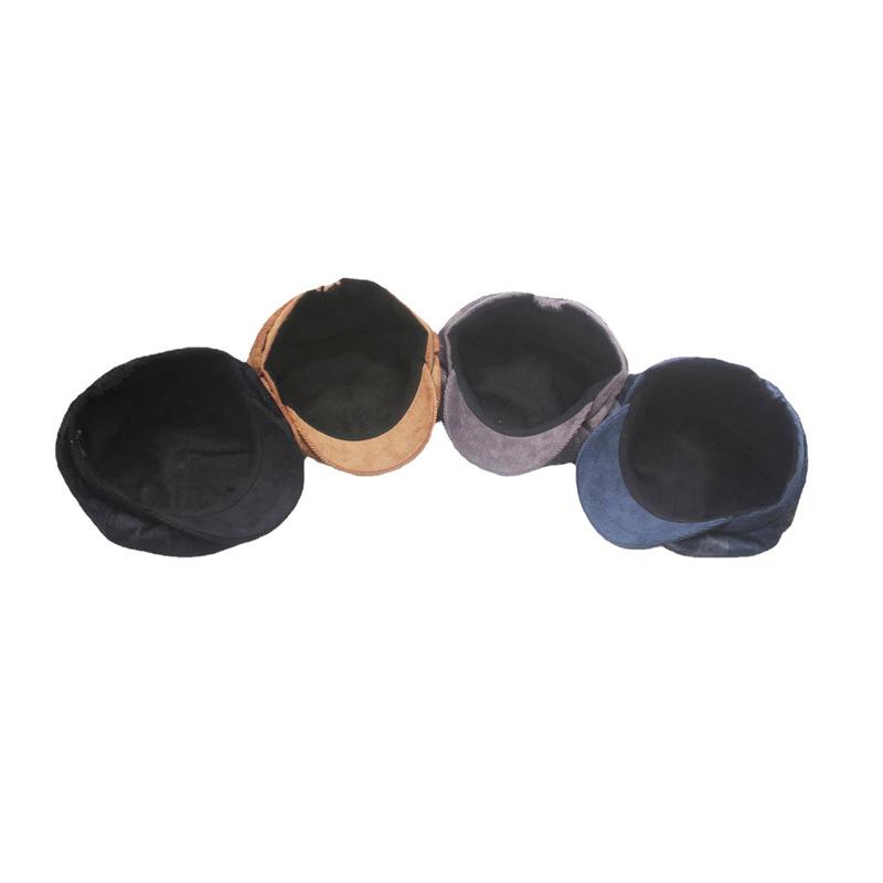 Autumn Winter Octagonal Cap Plaid Beret Female Painter's Cap British Newsboy Cap