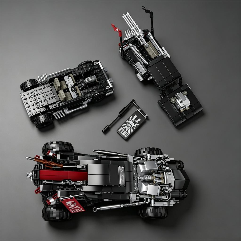Mad Max Off-Road Vehicle: Furious Road Vehicle Building Set—Building Blocks, Educational Toy, MOC Truck