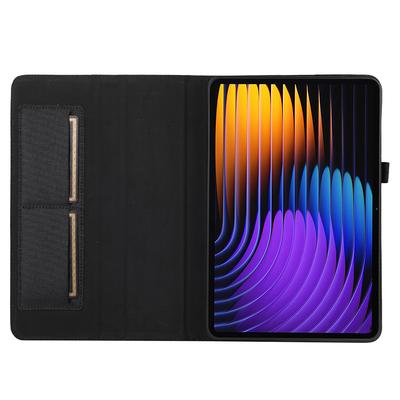 Για Xiaomi Pad 7/Pad 7 Pro Δερμάτινη θήκη, θήκη κάρτας, υφασμάτινη βάση tablet με υφή