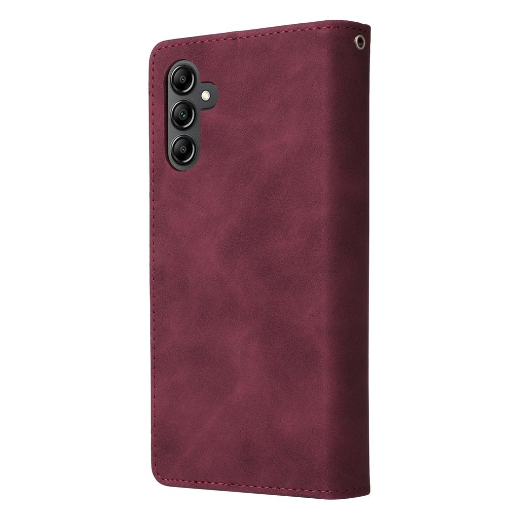 For Samsung Galaxy A35 5G Case Zipper Leather Wallet Cover with Multiple Card Slots