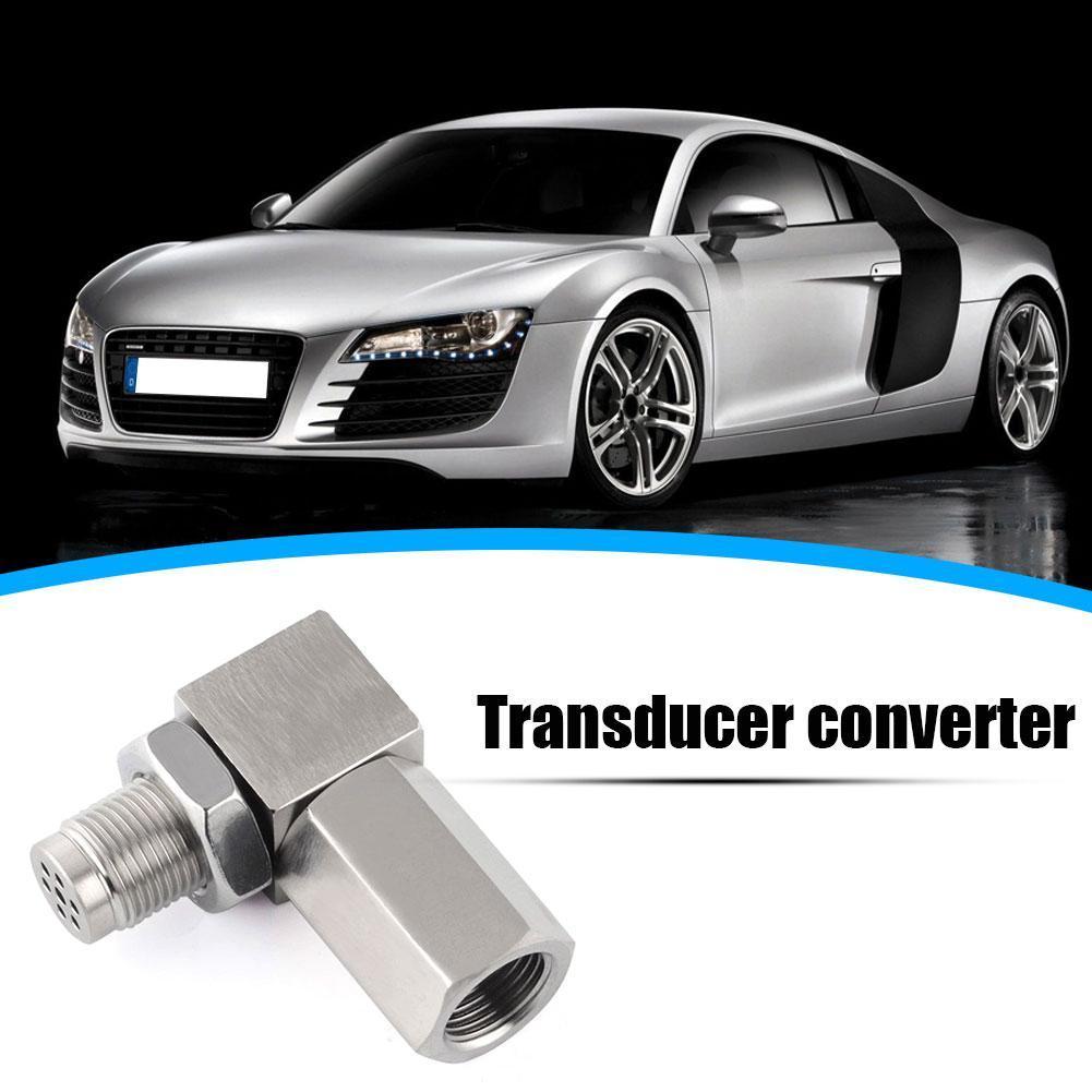 90 Degree CEL Fix Check Engine Light Eliminator Replacement Automotive O2 Sensor Adapter with Mini Catalyst M18 X 1.5