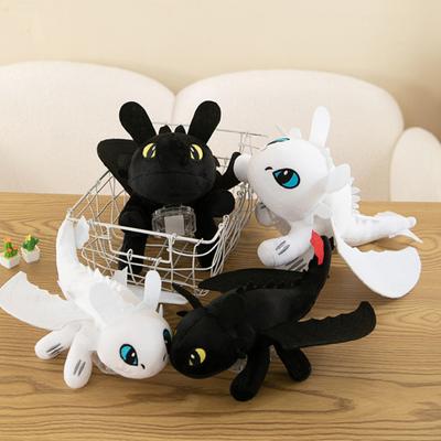 Jucărie de pluș cu dragon cu aripi mobile Zburătoare fără dinți Motocicletă Trapă de acoperire Dragon Decorare Accesorii pentru interiorul mașinii
