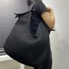 Damen Mesh Naht Schultertasche Große Kapazität Retro Vielseitig Einfache Handtasche