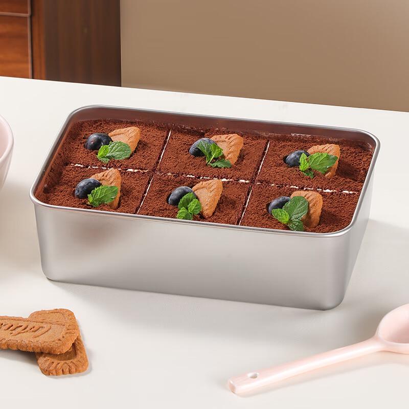 Stainless Steel Tiramisu Mousse Cake Mold with Lid