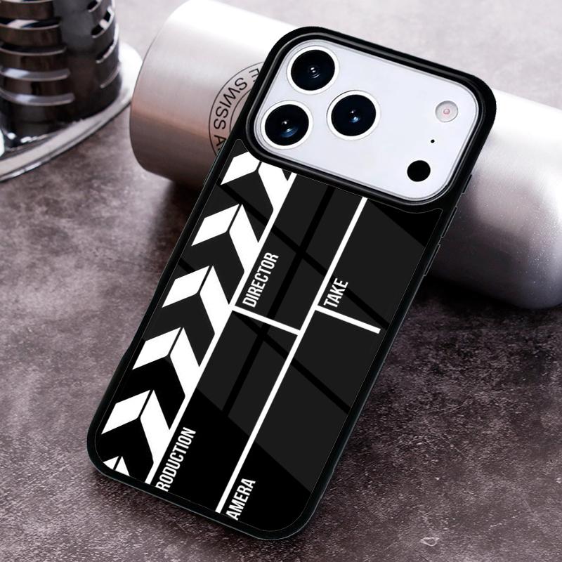 Film Movie Clapperboard Clapper Board Phone Case for iPhone 17 16 15 Pro Max Air 14 13 12 11 Plus Shockproof Cover